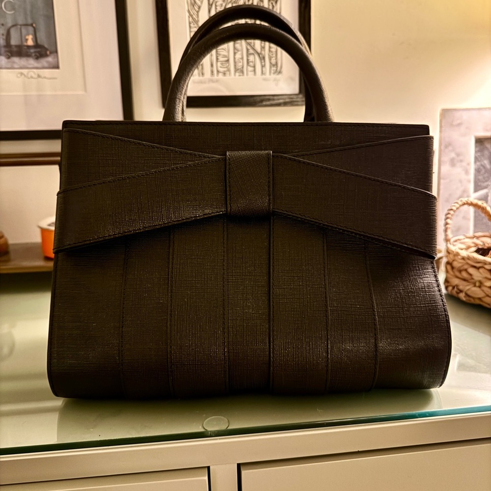 ZAC Zac Posen Shirley Bow Black Satchel